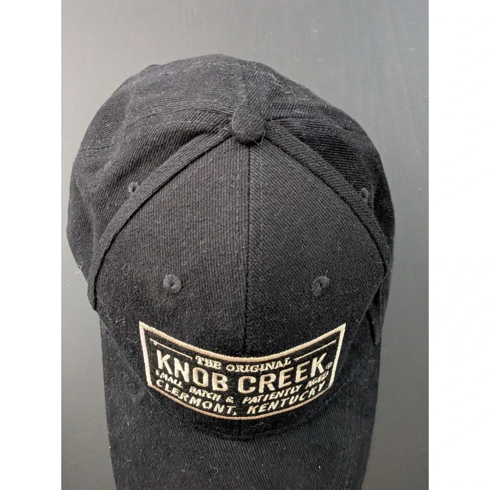 Knob Creek Bourbon Whiskey Hat Cap Black Baseball Distillery Kentucky‎ Straight